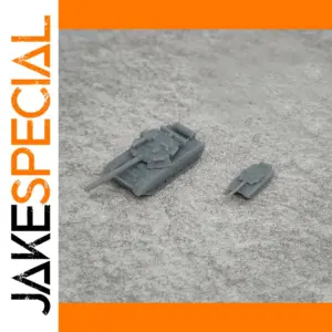 Uncolored 3D-Printed Resin Tank Models Set