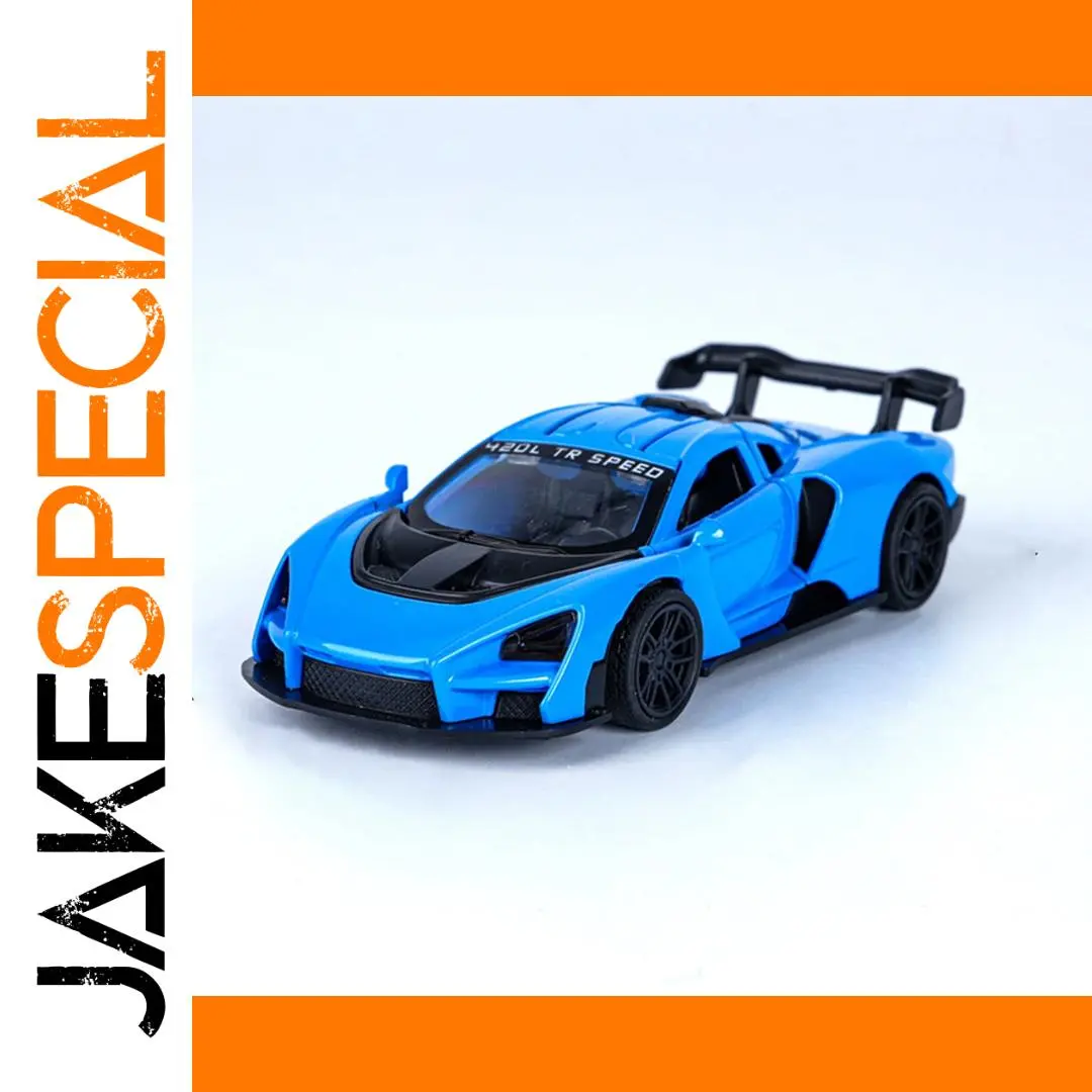 Miniature Blue Alloy Racing Car Model for Collectors 1 Miniature Blue Alloy Racing Car Model for Collectors