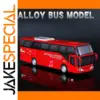 Vibrant Red 1:32 Passenger Bus Model for Collectors