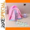 Vibrant Pink Dollhouse Tent for Miniatures