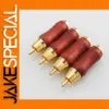Red Sandalwood RCA Connectors Set for Audio