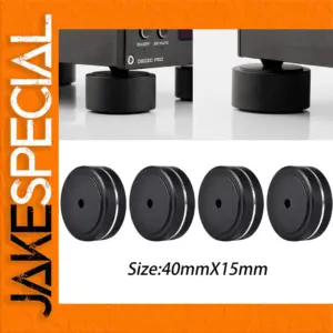 Black Aluminum Speaker Isolation Feet Set