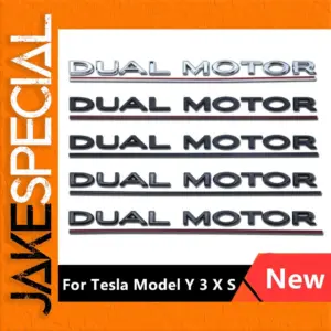 Tesla Dual Motor Emblem for Model Y, 3, X, S