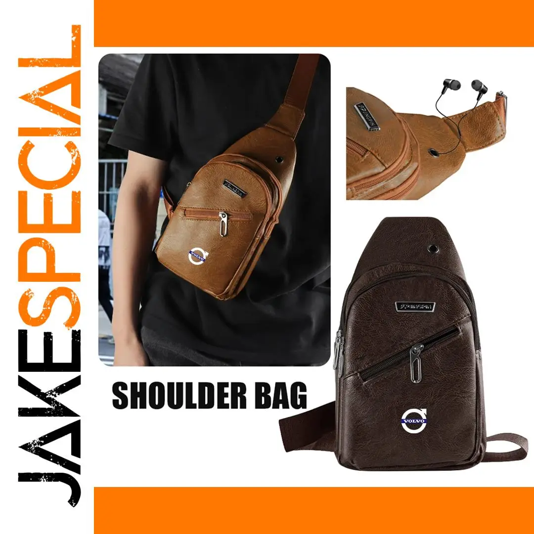 Vintage Brown Leather Shoulder Bag for Daily Use 1 Vintage Brown Leather Shoulder Bag for Daily Use