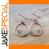 Vintage Geometric Round Earrings for Women