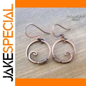 Vintage Geometric Round Earrings for Women