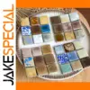 Handmade Ceramic Mosaic Tile with Glass Leaf Shape