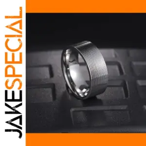 8mm Unisex Stainless Steel Wedding Ring