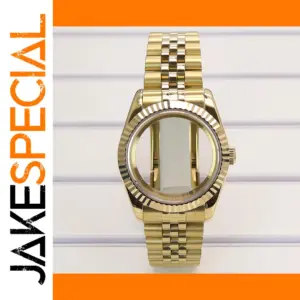 Luxury Gold-Plate Stainless Steel Watch Case 36mm or 39mm