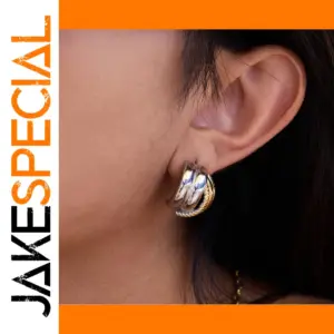 Stainless Steel C-Shaped Earrings