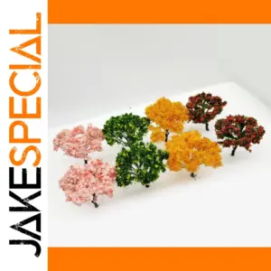 Vibrant 65mm Miniature Trees Set for Dioramas