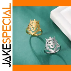 Lion King Crown Ring for Men & Boys