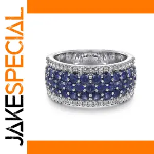 Elegant Blue Zircon Geometric Women's Ring