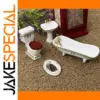 Elegant 1:12 Miniature Bathroom Scene Set