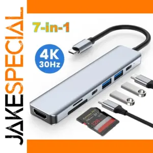 FEIWIMI 7-in-1 USB C Docking Station, 4K HDMI