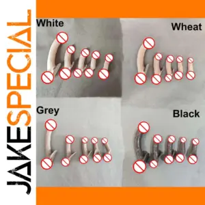 Realistic 1/6 Male Genital Parts Set in 4 Skin Tones