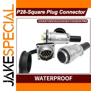 Aviation Connector Set with Gold-Plated Pins