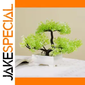 Realistic Artificial Bonsai Tree in Modern Pot