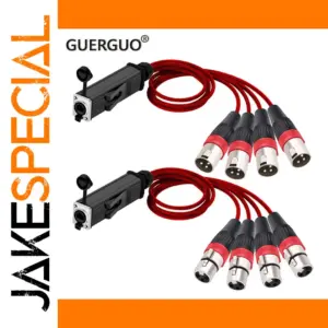 4-Channel Waterproof XLR Snake Adapter Set
