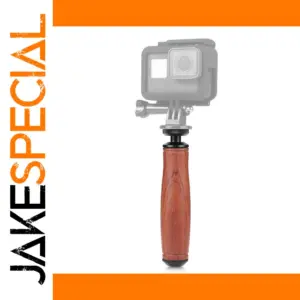 Wooden Handle Camera Grip for Action Cameras