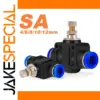 Dual-Control Pneumatic Throttle Valve Set (SA-4mm to SA-12mm)