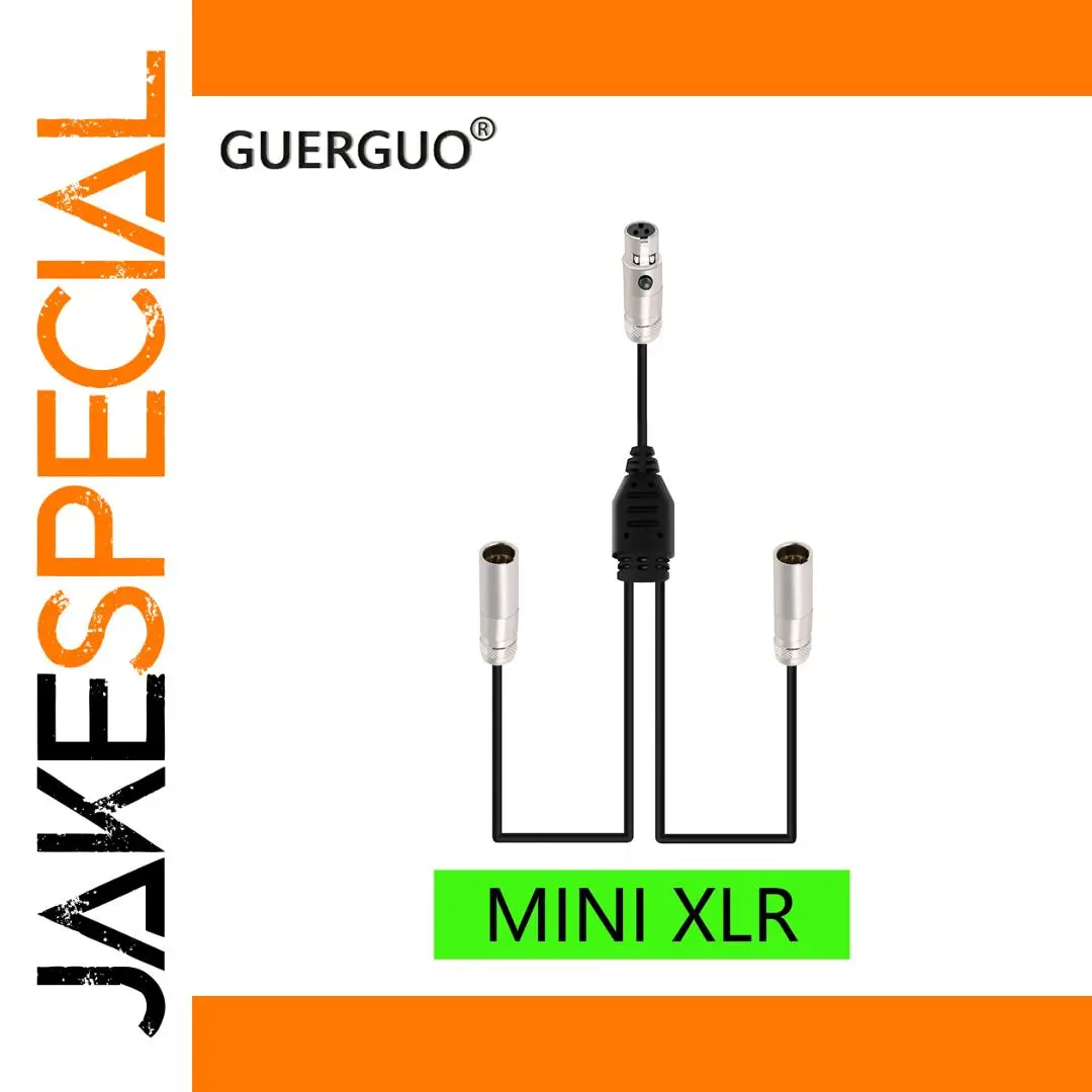 Mini XLR Y Splitter Cable for Audio Connections 1 Mini XLR Y Splitter Cable for Audio Connections