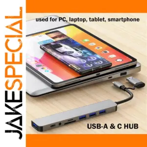 8-in-1 USB-C Hub with 5Gbps Transfer