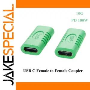 USB-C Female to Female Coupler for Data & Power