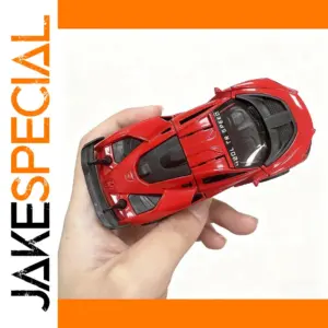 Red 1:43 Die-Cast Racing Car with Opening Doors