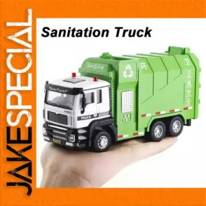 Diecast Sanitation Truck Model with Functional Lights