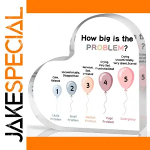 Heart-Shaped Acrylic Mental Health Sign