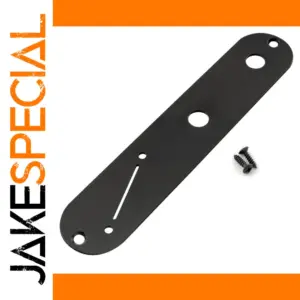 Tele Guitar Steel Control Plate Matte Black
