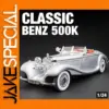 Vintage Mercedes Benz 500K Diecast Model 1:24 Scale