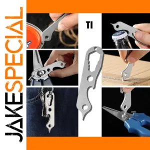 Mini Titanium Alloy Pry Bar Keychain Tool