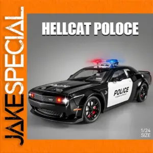 1:24 Scale Police Car Model with Lights