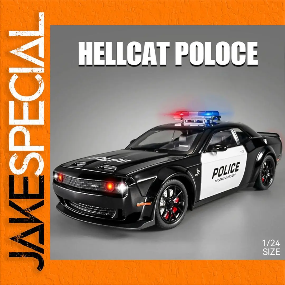 1:24 Scale Police Car Model with Lights 1 1:24 Scale Police Car Model with Lights