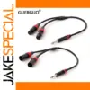 1/4 Inch TS to Dual XLR Y-Splitter Cable