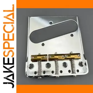 Left-Hand Chrome Vintage Guitar Bridge for Tele-style