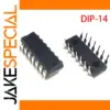 Set of 10 Logic ICs in DIP-14 Package