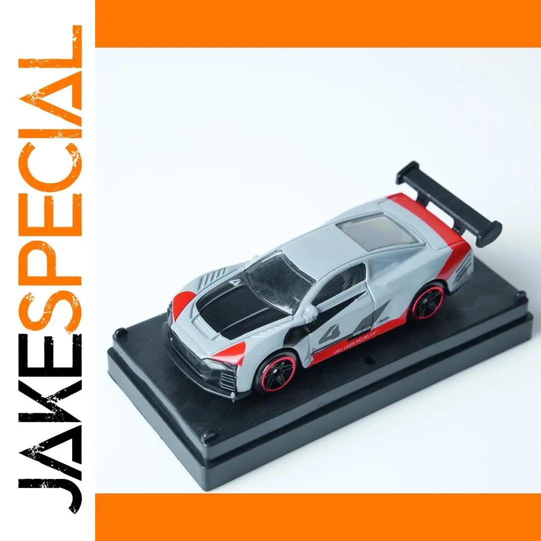 1:64 Scale Gray Red Urban Race Car 1 1:64 Scale Gray Red Urban Race Car