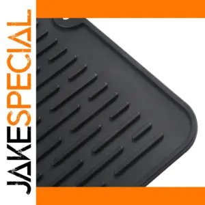 Black Silicone Dish Mat 40x30cm