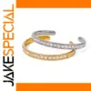 Elegant Stainless Steel Cuff Bangles Set