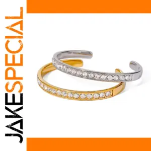 Elegant Stainless Steel Cuff Bangles Set