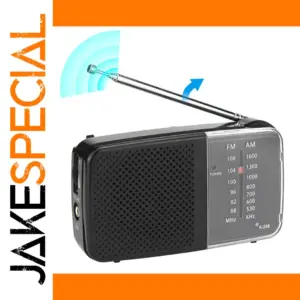 Portable AM/FM Radio with Retractable Antenna