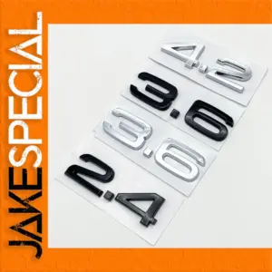 Sleek 3D Car Emblem Badge Set for Vehicles