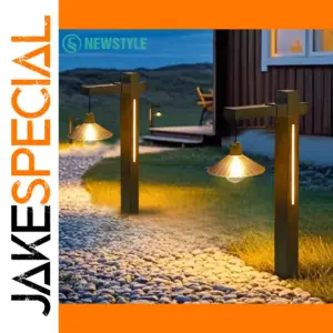 Retro Solar Post Light for Outdoors