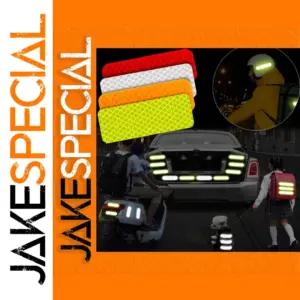 Reflective Night Safety Stickers Set (8x3cm)