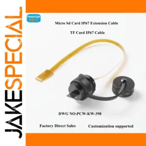 Orange IP67 Micro SD Extension Cable 30cm