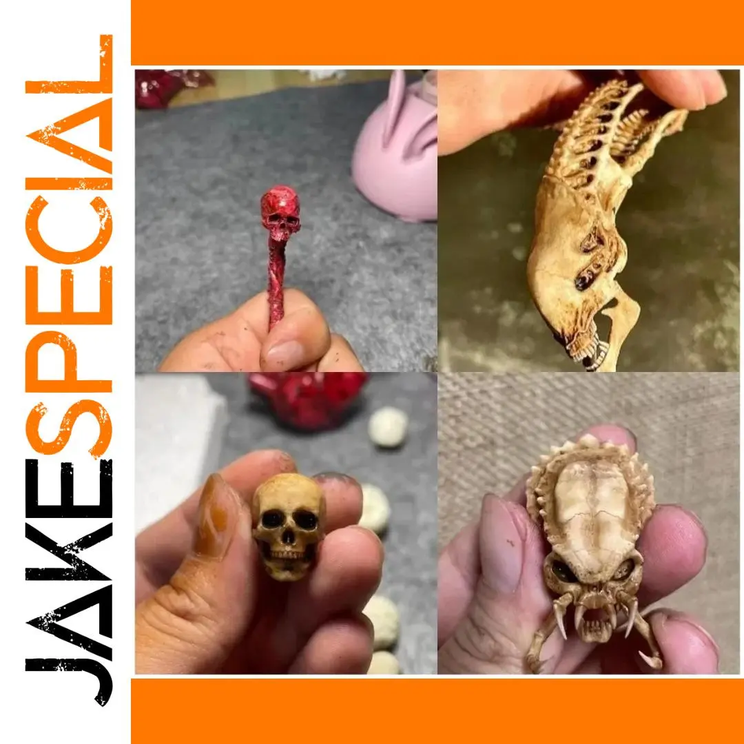 Deformed Alien Skull Miniature Set for Collectors 1 Deformed Alien Skull Miniature Set for Collectors