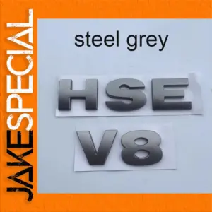 Land Rover Steel Grey Emblem Set for Discovery & Freelander